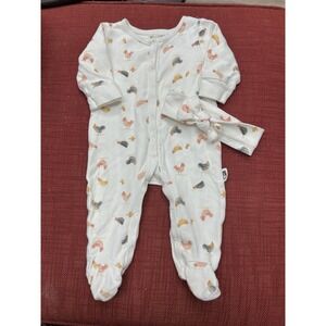 Rabbit‎ Bear 3-6m Baby Outfit One Piece With Headband Chickens